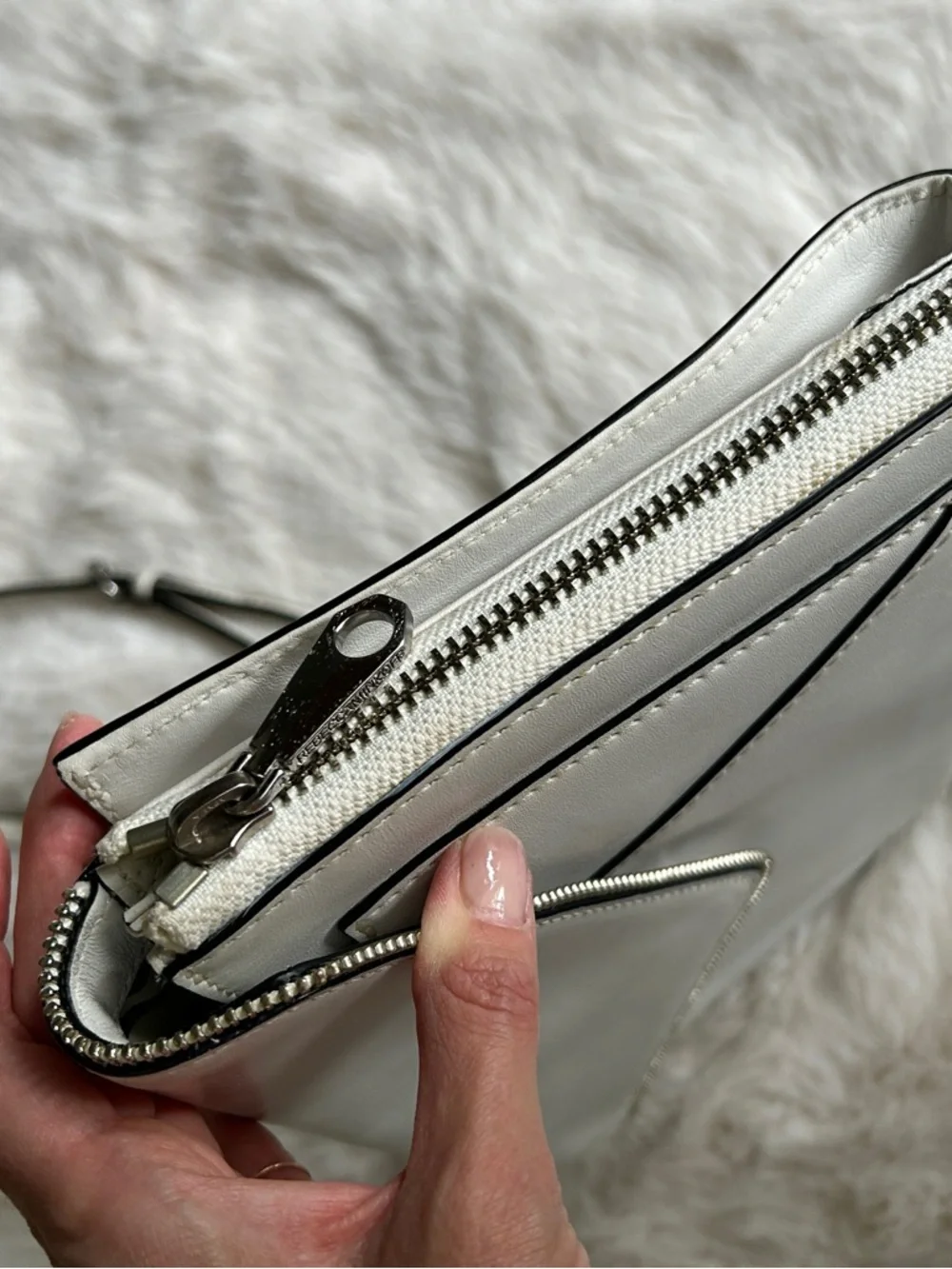 White Rebecca Minkoff Convertible Envelope Bag